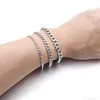 Diseñador de joyería de diseñador Cadena de oro de moda Hombres de acero inoxidable Curb Pulsera de cadena de eslabones cubanos Pulsera de mujer en la mano para pareja Unisex Muñeca Mano Joyería Regalo Parte