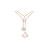 Designer's selection of beautiful celebrity matching 18k gradient diamond dress necklace