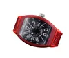 Luxury men's watch High-end leather strap Fashion rectangular dial design Women's watch Casual sports watch