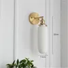 Wall Lamps Brass Ceramics Lamp Bathroom Light Nordic E27 Wandlamp Bedroom Bedside Before The Mirrorwall Golden AC110V 220V