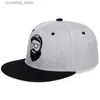 Ball Caps Originele grijze coole hiphop cap mannen vrouwen hoeden vintage borduurwerk karakter baseball caps gorras planas bone snapbackY240315