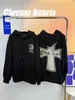 Ch Designer Clothing Mens Sweatshirts Luxury Casual Hoodie Heart Crouchot High Street Cross Print Terry Sanskrit Hoodie Streetwear Pullover Jacket Tops Chromes