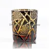 Wine Glasses Amber Black Lightning Edo Kiriko Whiskey Glass Crystal Japanese Royal Cups Engraved Xo Brandy Tumbler Cognac Snifter Dr Dhkl5