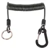 Chaveiros 1.2 / 2m Corda de Pesca Anti-perdida Espiral Primavera Isca Alicate Cordão Fio Elástico Bobina Stretch Tether Acessórios