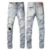 designer jeans mens purple jeans Denim designer jeans Fashion Pants High Quality Design Retro Casual Pant Washed Old Jeans