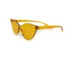 New Cat's Eye Large Frame Fashionable Personalized Sunglasses, Men's and Women's Trendy Glasses