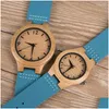 Horloges Dodo Herten Liefhebbers Horloges Houten Dames Heren Uurwerken Handgemaakt Houten Polshorloge Mannelijk Aangepast Paar Lederen Band Uniek Diy Otrbk