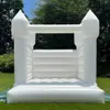 Moonwalk branco inflável bouncer salto casamento castelo bouncy crianças adultos pvc comercial bounce casa jumper 10x10ft para diversão ao ar livre