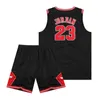 Bulls 23 # broderad Jersey Red Black White Tank Top Basket Basket Basket Sportsmän