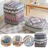 Kudde 45x45cm Vintage American Marockan Seat Cover Tatami Mat Futon Floor Sitting Pier Lazy Foot Pall Covers Boho Home Decor