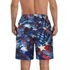 Shorts pour hommes Stars USA Flag Board Summer Casual Pantalons courts Hommes Running Surf Respirant Maillot de bain personnalisé