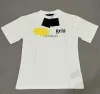 Erkek Bayan Tişörtler Göğüs Mektubu Lamine Baskı Kısa Kollu Lüks High Street Gevşek Büyük Boy Günlük T-Shirt 100% Saf Pamuk Üstleri Erkekler ve Kadınlar-Y4