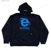 Hoodies dos homens moletons mulheres roupas azul vintage rua moletom com capuz carta impressão mangas compridas casual quente oversize baggy senhoras tops outono l240315