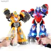 Transformation Toys Robots Anime Battle Robot Film Toys Boy Cool Abs Robot Action Figures Tank Aircraft Model Dzieci Prezent YQ240315