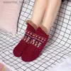 Men's Socks Winter Indoor Home Slippers Mens Floor Knitted Adult Plus Fleece Carpet Sock Home Bedroom Sleeping Sock Non-slipC24315