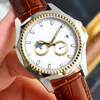 Assista mens luxo designer relógios 41mm movimento mecânico automático pulseira de couro inoxidável negócios de alta qualidade relógio de pulso impermeável Montre de luxe