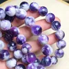 Bracelets à maillons en fluorite naturelle, 1 pièce, 10/12MM, en cristal de Quartz, bijoux en pierres précieuses, cadeau de guérison Reiki pour femmes