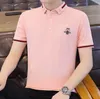 Polo da uomo di design Luxury GGity Letter T-shirt da uomo casual Polo in cotone ricamato Camicia con colletto high street