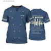 Męskie koszulki T-shirty mundurt mundurt dla mężczyzn moda 3D nadruk harajuku duży ts wypoczynek o damskiej damskiej cosplay jest topy y240315