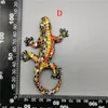 3D Spaanse Dominicaanse Republiek Toerisme Herdenkingsmunt Hagedis Gekko Koelkast Magneten Koelkast Sticker voor Home Decor 240315