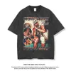 T-shirt de créateur High Street Summer T-shirt à manches courtes en vrac lavé vieille marque de mode hommes et femmes haut tendance