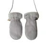 Kid's Gloves Fur leather gloves sheepskin fur mitts child mitts winter warm children girls boys286a