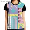 Women's T Shirts Memphis Pattern 25 Retro 90s 80s Men T-Shirt Women All Over Print Fashion Girl Shirt Boy Tops Tees Short Sleeve Tshirts