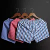 Underpants 3-Pack Men Male Pajamas Shorts Mens Boxers Short Panties Under Wear Sleeping Pants Multipack Cotton Bottoms