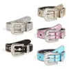 Belts Punk Rhinestone For Women Man High Quality Rivet Belt Jeans Western Cowboy Cowgirl PU Leather Strap