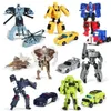 Giocattoli di trasformazione Robot Mini Transformation Robot Set 2 in 1 giocattoli robot per auto deformati giocattoli per bambini regalo action figure 2400315
