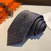 2024 Nieuw stijl Modemerk Mannen Ties 100% Silk Letter Classic geweven handgemaakte stropdas voor mannen Wedding Casual en zakelijke nekbinding