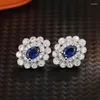 Boucles d'oreilles Huitan Chic pour adolescentes, clous d'oreilles en zircone brillants, bijoux élégants, vie quotidienne, tendance, cadeau de fiançailles pour femmes