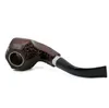 Hand Made Plastic wood Smoking Pipe With Holder and bag Hammer Tobacco Cigarette Herbal Filter Tips Pipes Tool Accessories 4 Styles