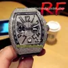 ETERNITY Sport Watches RF V2 الإصدار مجموعة الرجال V 45 اليابان Miyota Quartz Chronograph Movement Iced Out Gypsophila diamo2670