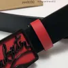 Cintura CL christiane loubiton fondo rosso uomo per donna pelle da uomo donna vera pelle di vitello 38 MM cintura da donna morbida rossa T0P fibbia in acciaio al titanio placcata oro s1