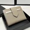 Designer Brieftasche Mini kurze Brieftaschen Luxus -Geldbörse Kartenhalter Mode Münzholzkarteninhaber Kuhläire Leder Box Frau Männer Top