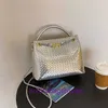 Ontwerp Bottgss Ventss Andiamo Chain Crossbody Tas voor dames Nieuwe dames eenvoudige en handtas onderarmtextuur enkele schouder 2024 Summ met echt logo