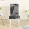 Chair Covers Dining Room Chair Covers Set of 4 Stretch Spandex Anti-dirty Removable Chairs Seat Slipcvoer For Home Hotel L240315