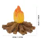 Décorations de jardin 4 pcs résine feu jouet fausse cheminée décor camping fête d'anniversaire fournitures forêt