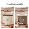 DMWD Mini Rice Cooker Multifunktion Skillet 1L Noodle Cooking Pot Egg Omelette Stekpanna Baby Food Stew Cup Soppa värmare 240313