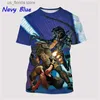 T-shirt da uomo New Predator Unisex Uomo T-shirt stampata 3D Moda casual Short Slve Top Designer T-shirt grafiche Ropa Hombres T-shirt economica Y240321