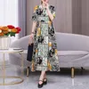 SUROL SUTERS SUNDRESS 2023 Casual Short Rleeve Sukienka Vestidos żeńska szata nadmierne bohemijskie sukienki 240306