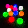 12 piezas luminosas que brillan en la oscuridad LED Golf Park Balls entrenamiento nocturno 240301