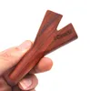 Two Hole Palm Wood Smoking Pipe Handmade Wooden Cigarette Hand Tobacco Filter Herbal Pipes Accessories Tools Oil Rigs