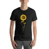 Polo da uomo Tiro con l'arco - T-shirt Sunflower Love Abiti carini T-shirt da uomo dei pesi massimi Kawaii