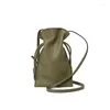 DrawString 2024 Fashion Mini Öppnar fast färg Telefon Bag Bucketbag Shoulder Bag Cossbodybag Office Daily Daily