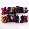 Party Favor 36 Color Women Girls Elastic Hair Rope Vintage Veet Hair-Ring SyTrAtine Hair-Loop Ponytail Hairband T9I002248 Drop Dheaq