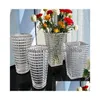 Vasi Luce di lusso creativo stile europeo vaso di vetro fiori secchi ornamento da tavolo utensili decorativi terrario per la decorazione goccia Dhljg