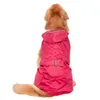 Abbigliamento per cani Grande impermeabile riflettente ultraleggero traspirante con cappuccio