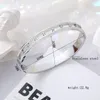 Bangle Stainless Steel Bangles Bracelets For Women Luxury 18K Gold Plated Fashion Wedding Jewelry Christmas Gifts Bijoux